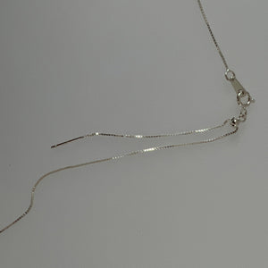 24" sterling silver adjustable chain