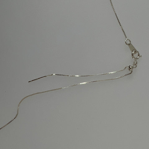 24" sterling silver adjustable chain