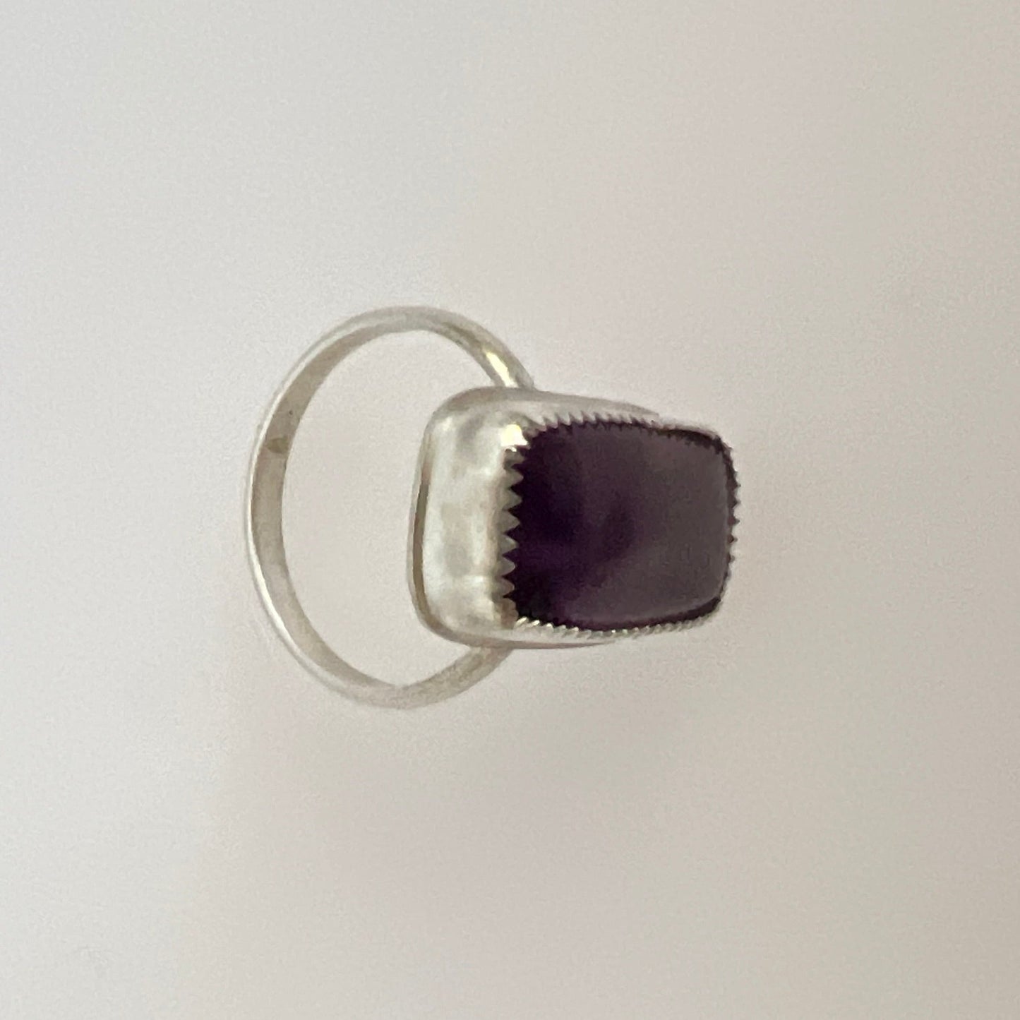 Amethyst sterling silver ring size 9.5