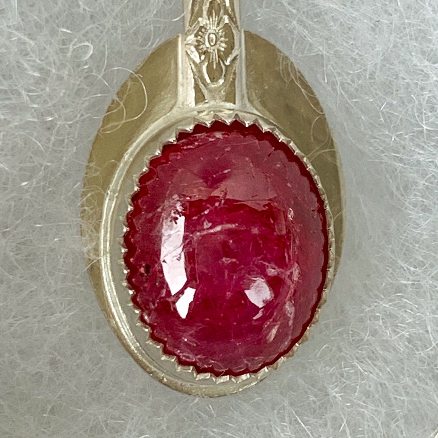 Natural ruby necklace