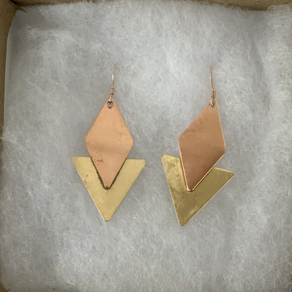 Pyramid Art Deco Earrings