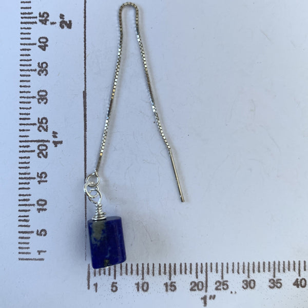 gemstones adjustable box chain Earrings