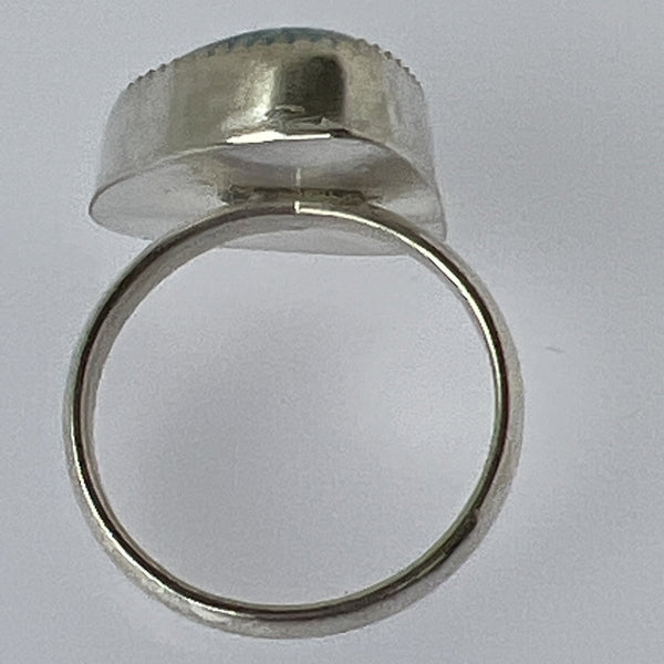 Larimar sterling silver ring