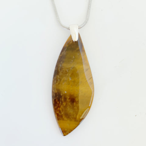 Yellow tiger eye necklace