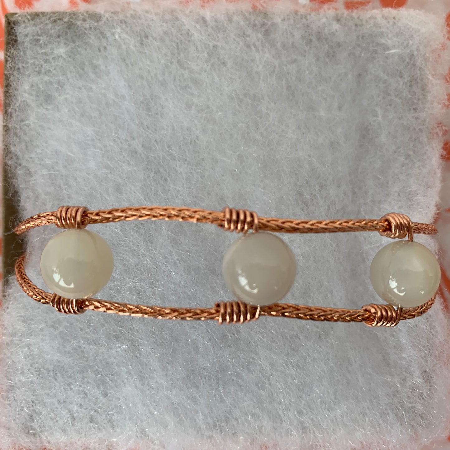 Quartz copper bracelet