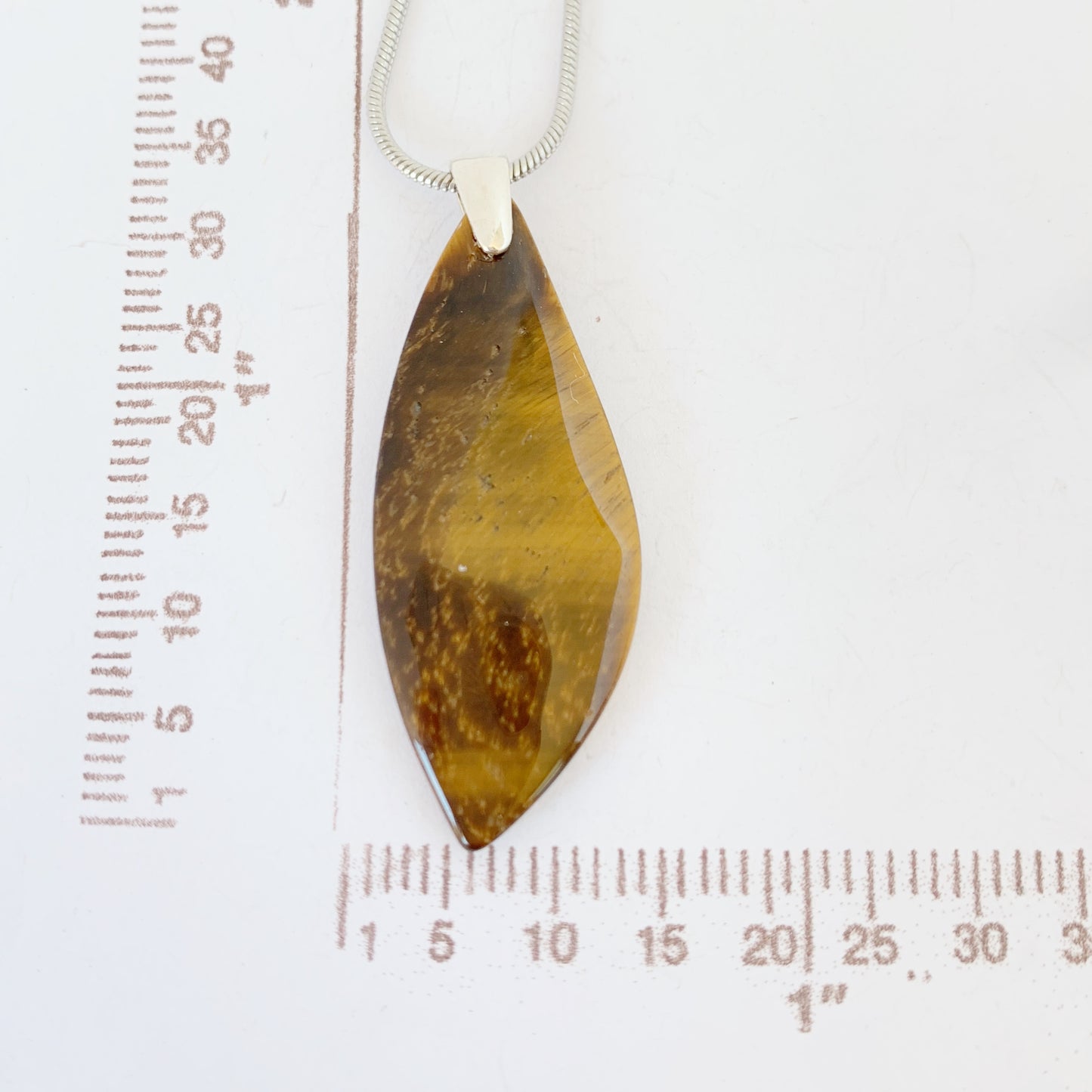 Yellow tiger eye necklace