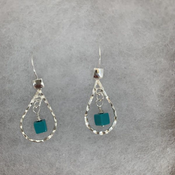 Natural Turquoise dangle earrings