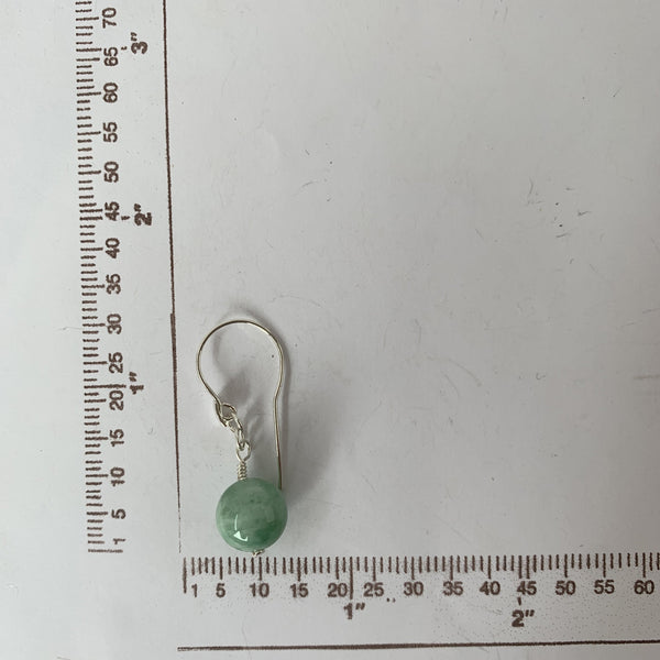Burma jade dangle earrings